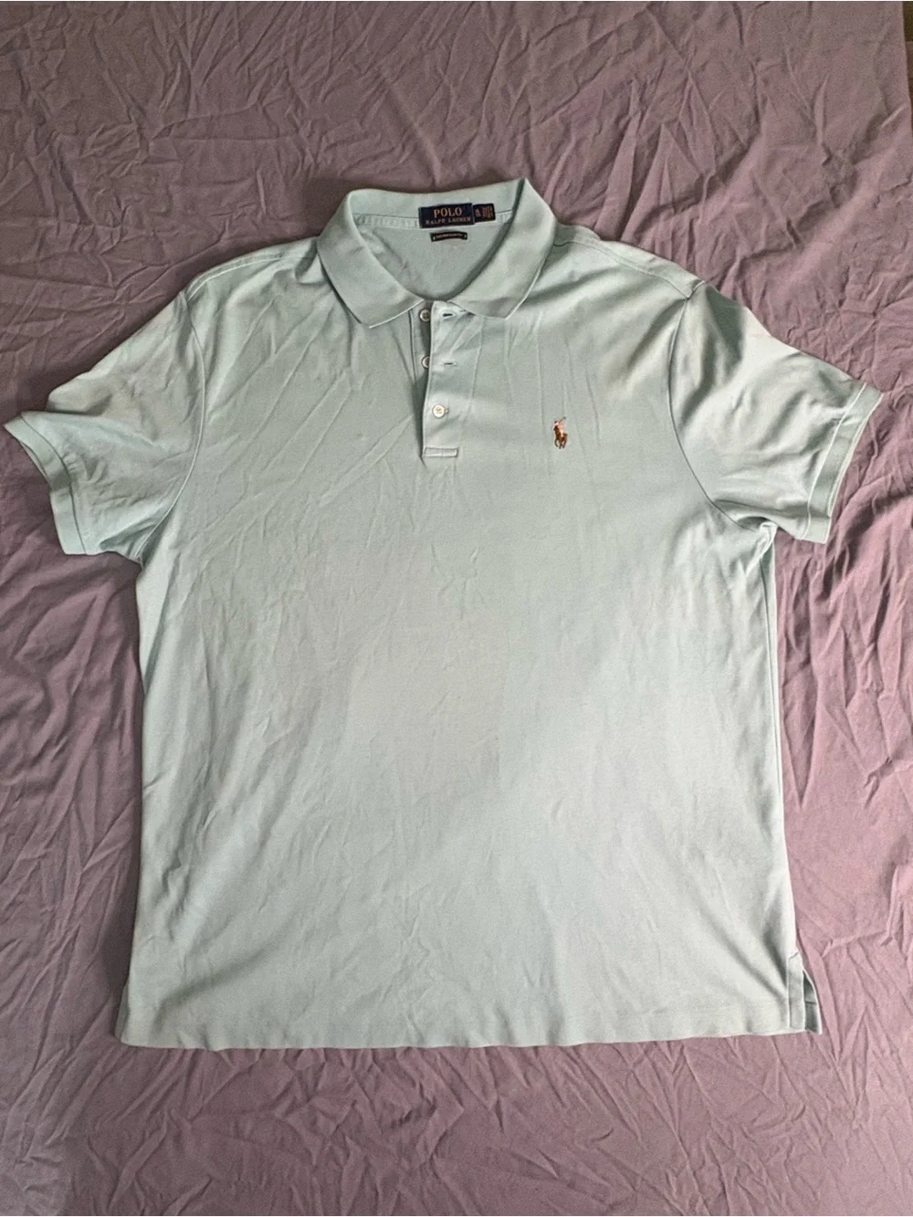 Polo by Ralph Lauren Men’s Mint Green Cotton Polo
